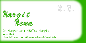 margit nema business card